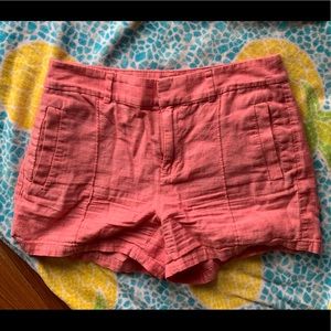 Salmon colored Chino Shorts, size 2